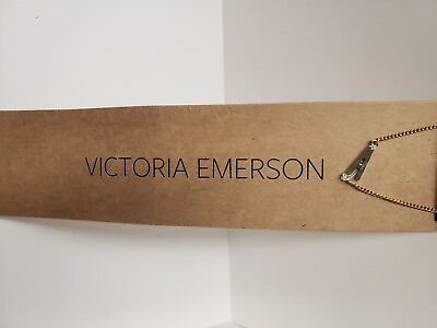 #ad Victoria Emerson Personalized A Initial Bracelet Gold Plated $11.52