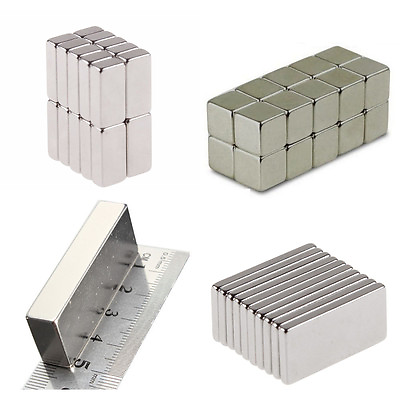 #ad 50 100 Pcs Magnets Block Cube Rare Earth Neodymium Magnetic N50 N48 N52 ALL Size $7.99