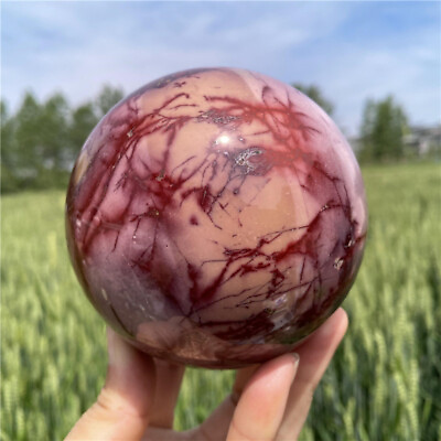 #ad 1230g A Natural Mookaite Jasper Sphere Quartz Crystal Ball Healing. XQ2788 $146.08