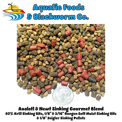 #ad Axolotl Food Rangen Soft Moist Pellets Krill Pellets for Axolotl Newts GB 570 $8.19