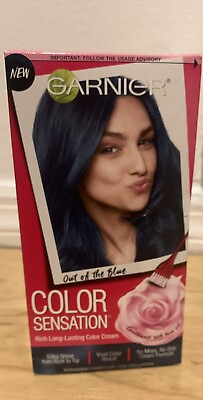 #ad Garnier Color Sensation Hair Color 6.17 Out Of The Blue Soft Teal Blue $12.99