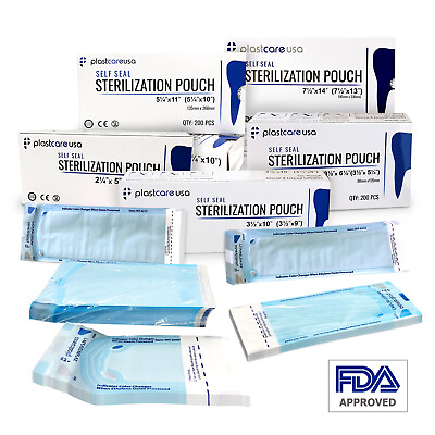 #ad Self Sterilization Pouches Pouch Autoclave Sterilizer Bags Dental Tattoo Nail $189.99