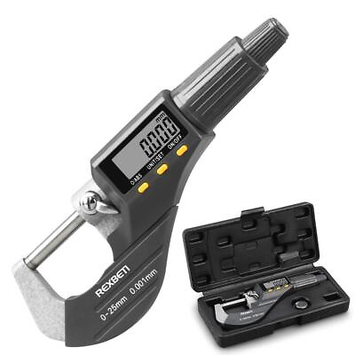 #ad Digital Micrometer Professional Inch Metric Measuring Tools 0.00005quot; 0.001 m... $64.77