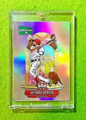 #ad ANTHONY RENDON DOWNTOWN PRIZM CARD JERSEY #6 NATIONALS 2020 Diamond Kings ANGELS $95.95