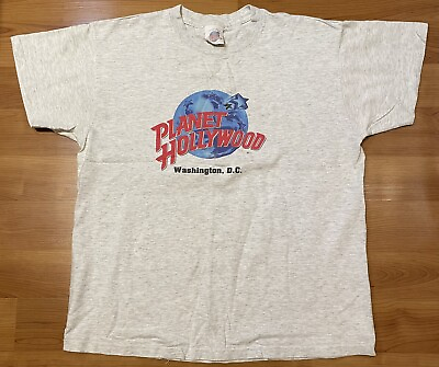 #ad Planet Hollywood Washington D.C. Size Large Vintage T Shirt Men’s Made In USA $24.00