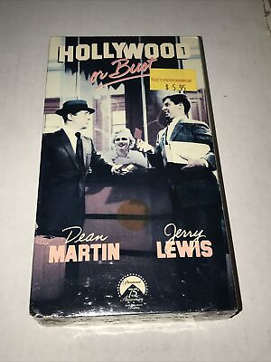 #ad Hollywood or Bust VHS 1995 Jerry Lewis amp; Dean Martin RE SEALED Movie Rental $9.09