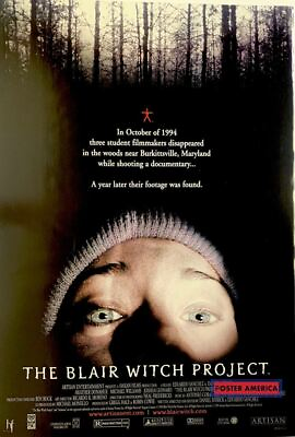 #ad The Blair Witch Project Original Promotional Movie Poster 27 x 40 $110.20