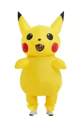 #ad #ad Inflatable Costume Pikachu Mascot Outfit for Halloween Cosplay Party Adult $29.99