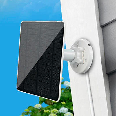 #ad 5W 5V Solar Panel Power for Security Camera Outdoor USB Charging 360° Adjustable $13.69