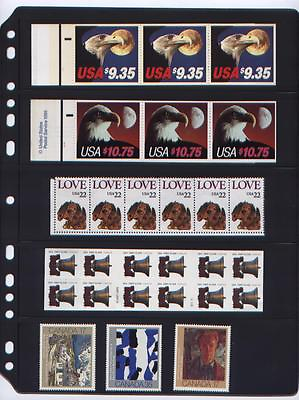#ad ANCHOR 50 New Stock Pages 5 S 5 Rows for Medium amp; Strip Stamps Black sheets $26.85