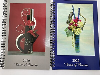 #ad Vision of Beauty Floral Arrangement Spiral Flower books Lot of 2 Design Garden $17.09