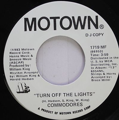 #ad Soul Promo Nm 45 Commodores Turn Off The Lights Turn Off The Lights On Moto $5.00
