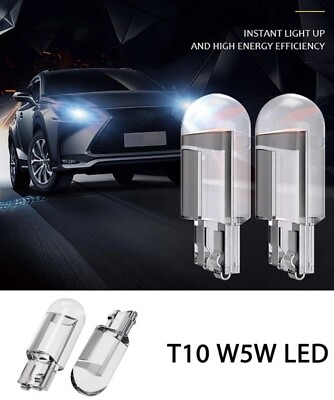 #ad 6x T10 501 Led Car Side Light Bulbs Error Free Canbus COB Xenon W5W 🇬🇧 Postage GBP 7.49