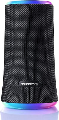 #ad Soundcore Flare 2 LED Bluetooth Speaker 360° Sound PartyCast Waterproof Outdoor $48.99