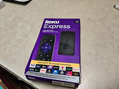 #ad FACTORY SEALED Roku Express Cable Remote Black 3960R $18.00