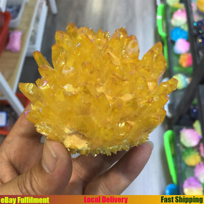 #ad #ad 120g Natural Quartz Cluster Yellow Crystal Stone Mineral Healing Specimen Reiki $12.19