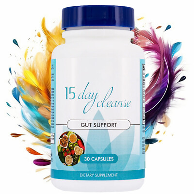 #ad Advanced Gut and Colon Support 15 Day Cleanse Detox 30 Capsules Non GMO $10.46