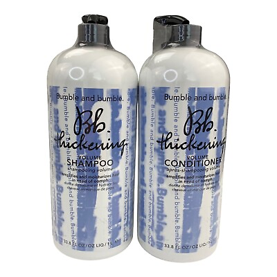 #ad Bumble and Bumble Thickening Volume Shampoo amp; Conditioner Duo Set 33.8 Oz 1L $139.97