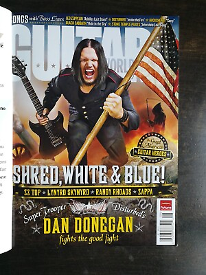 #ad Guitar World Magazine August 2008 Dan Donegan ZZ Top Lynyrd Skynyrd 1023 $6.99