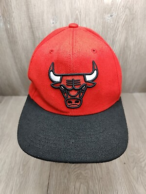#ad Your Chicago Bulls Men#x27;s SnapBack Hat NBA Mitchell amp; Ness Red Black Adjustable $20.00
