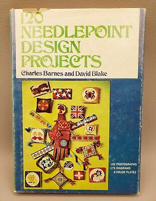 #ad Needlepoint Patterns 1974 Retro 120 Design Project Charles Barnes David Blake $9.89