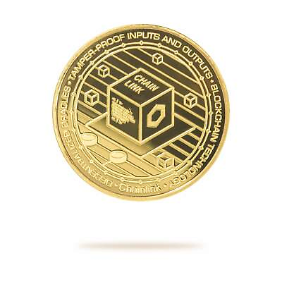 #ad Cryptochips Chainlink LINK Physical Crypto Coin Collectable Cryptocurrency $14.99
