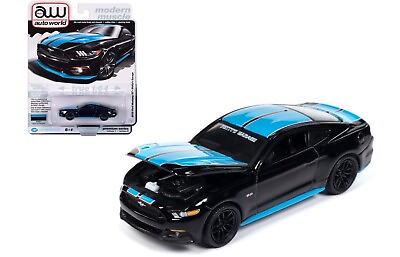 #ad 2015 Ford Mustang GT Petty Black 1:64 Scale Diecast Model by Auto World AWSP151B $7.99