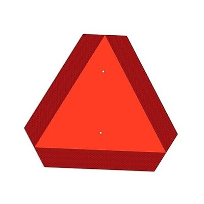 #ad Tamp;R Metal Slow Moving Vehicle Sign Safety Triangle Sign 14 x16 RED 1 Pack $18.65