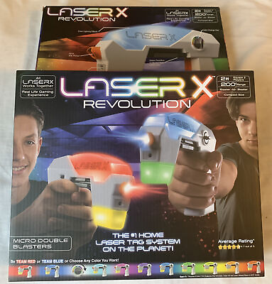 Laser X Revolution Micro Double Blaster Laser Tag Gaming For Two Players Set 200 $14.99