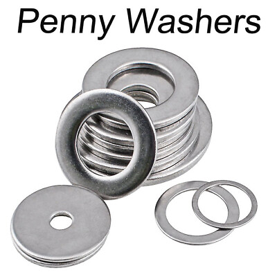 #ad Penny Repair Washers Mudguard Washer M1.6 M2 M3 M4 M5 M6 M36 Stainless Steel A2 $31.33