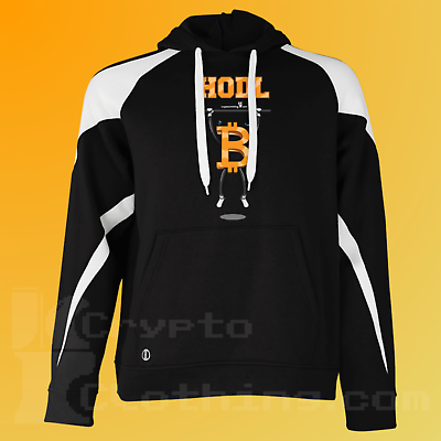 #ad Bitcoin BTC Crypto Cryptocurrency Altcoin HODL Black White Hoodie UPC32 $39.00