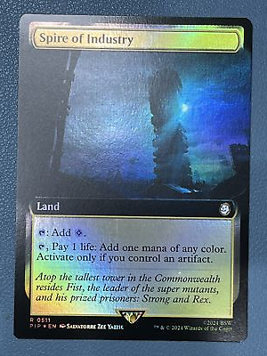 #ad Spire of Industry Extended Art Foil Fallout MTG PIP $4.00