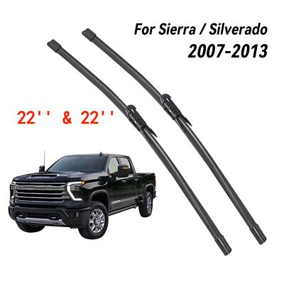 #ad 22quot;22quot; Front Windshield Wiper Blades For Chevy Silverado 2007 2013 All Season $16.98