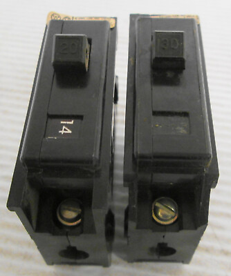 #ad Mixed lot of 2 Westinghouse Circuit Breakers 1 Type BA 20A 1 Type BA 30A $15.44