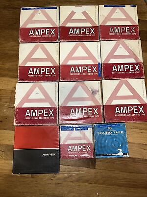#ad Ampex Professional Recording Tape Lot of 12 $35.00