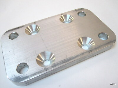 Aluminum Base Plate Assembly for Mounting Wood Top Rails 3 x 5 x 3 8quot; $17.41