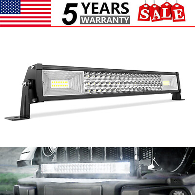 #ad 22 Inch LED Light Bar Triple Row 1800W for Jeep Trucks Boats SUV ATV UTV Car 1PC $26.99