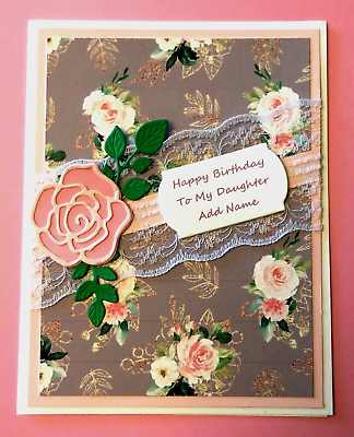#ad Birthday Card for Daughter or Daughter In Law Personalized Name amp; Inside Verse $5.20