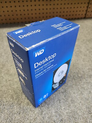 #ad Western Digital WD BLUE 3TB Hard Drive WD30EZRZ 00GXCB0 Unopened Packaging $125.00