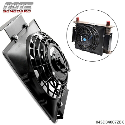 #ad Universal 7quot; Slim Pull Push Electric Oil Cooler Engine Cooling Fan 12V $18.90