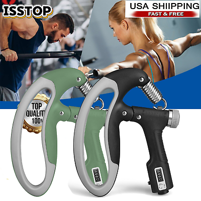 #ad 2Pack Hand Grip Strength Power Trainer Gripper Strengthener Adjustable Exerciser $13.18