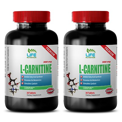 #ad carnitine amino acid L CARNITINE 500mg 2 Bottles regulate blood sugar $37.59