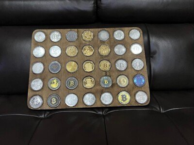 #ad 35 Bitcoin coin Bullion Pure Silver round 1 oz .999  ONE OF A KIND Collection $3900.00