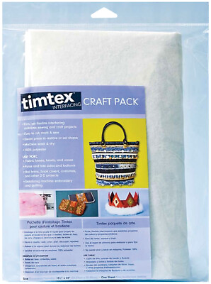 #ad Camp;T Publishing 20117 Timtex Craft Pack Interfacing 15quot;X18quot; 2Pk $19.54