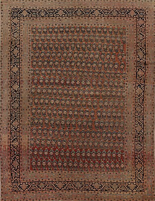 #ad Pre 1900 Antique Vegetable Dye tebriz Haj Jalili Hand knotted Wool Area Rug 4x6 $2722.00