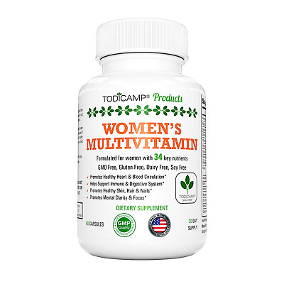 #ad Women#x27;s Multivitamin by Todicamp Products Hair Skin and Nails Vitamins 30 Day $22.95