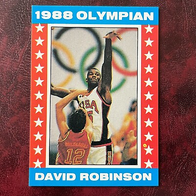#ad 1988 Olympian DAVID ROBINSON ROOKIE USA Olympics Basketball Card ** MINT ** $2.49