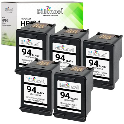 #ad 5PK for HP #94 Black Ink For Officejet 6200 6210 6213 6215 7210 7310 7410 $19.95