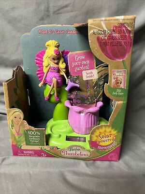 #ad Barbie Thumbelina Working Solar Powered Grow Your Own Garden Plant amp; Grow C7 $30.00