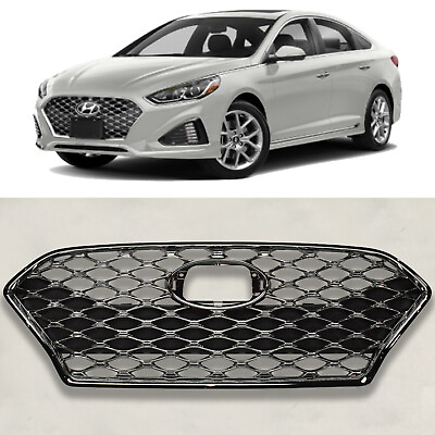 #ad Front Bumper Grille Sport Type Assembly Replacement For 2018 2019 Hyundai Sonata $167.99
